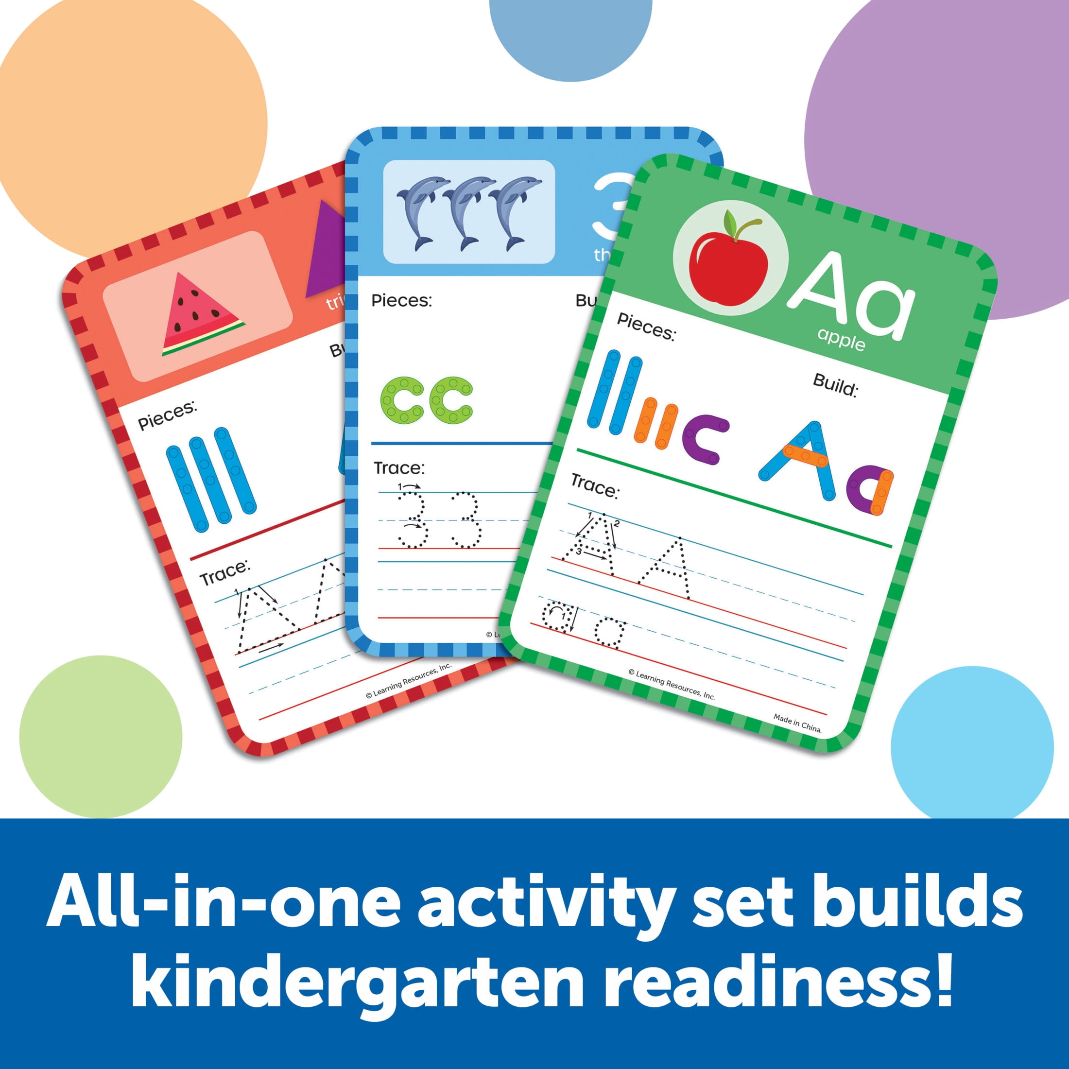 Learning Resources Skill Builders! Kindergarten Letter & Number Maker Math Games for Kids Ages 6 and Up