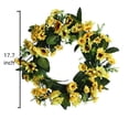 thumbnail image 3 of Xihbxyly Corona de Girasoles, Diseño de Flores de Seda Realistas, Sin Mantenimiento, Colores Brillantes y Duraderos, Decoración para Bodas y Fiestas, Ideal para El Hogar y La Oficina, Fácil de Instal, 3 of 3