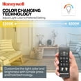 thumbnail image 3 of Honeywell Talbert Ceiling Fan, Color Changing LED and Remote, 70", Matte Black, 3 of 12