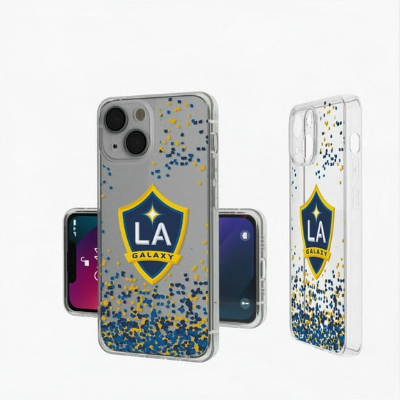 LA Galaxy iPhone Confetti Design Clear Case