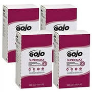 GOJO 7282-04 SUPRO MAX Cherry Hand Cleaner, Cherry , 2000 mL Refill-4 Pack