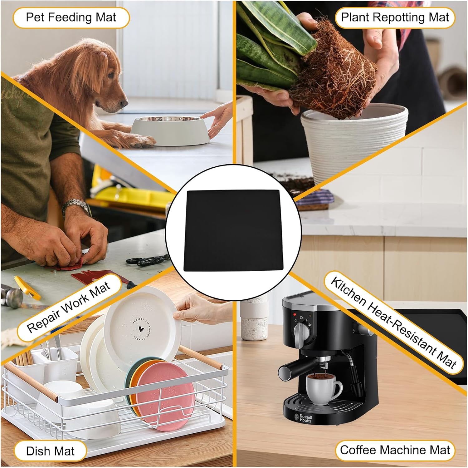 2 Pack Washer and Dryer Covers for the Top 25.6x23.6''Washer Dryer Countertop Silicone Mat with Raised Edge Protector Mat for Top of Dryer and Washing Machine Topper Non-Slip Rubber Mat (Grey)