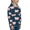 thumbnail image 3 of Daiia Pig 1 for Boys Fashion Hoodies & Sweatshirts with Kangaroo Pocket,Hooded Sweatshirt for Kid, Breathable& Moisture Wicking-Large, 3 of 6