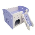 thumbnail image 2 of Walbest Pet Deluxe Dual-Layer Villa,Wooden Double Decker Hamster House with Stair Pet Home Hideout Exercise Toys for Squirrels Gerbils Hamsters Golden Bears Small Animals, 2 of 7