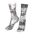 thumbnail image 6 of Uemuo Cats Group for 16in Socks, Cotton Socks Sports Socks Knee High Socks Comfortable Socks For Men, Women, 6 of 7