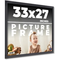 33x27 Frame Black Passaggi Solid Wood Picture Frame Width 1.5 Inches | Interior Depth 0.5 Inches |