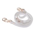 thumbnail image 3 of Purse Strap & Bag Strap Replacement - Braided Leather Guitar Strap & White- Gold Buckle, 3 of 8