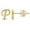 P, variant on Fiaya Women Creative Fashion Earrings for Women, Gold 26 English Letters Earrings, Jewelry Gifts for Daughter Sister (C)