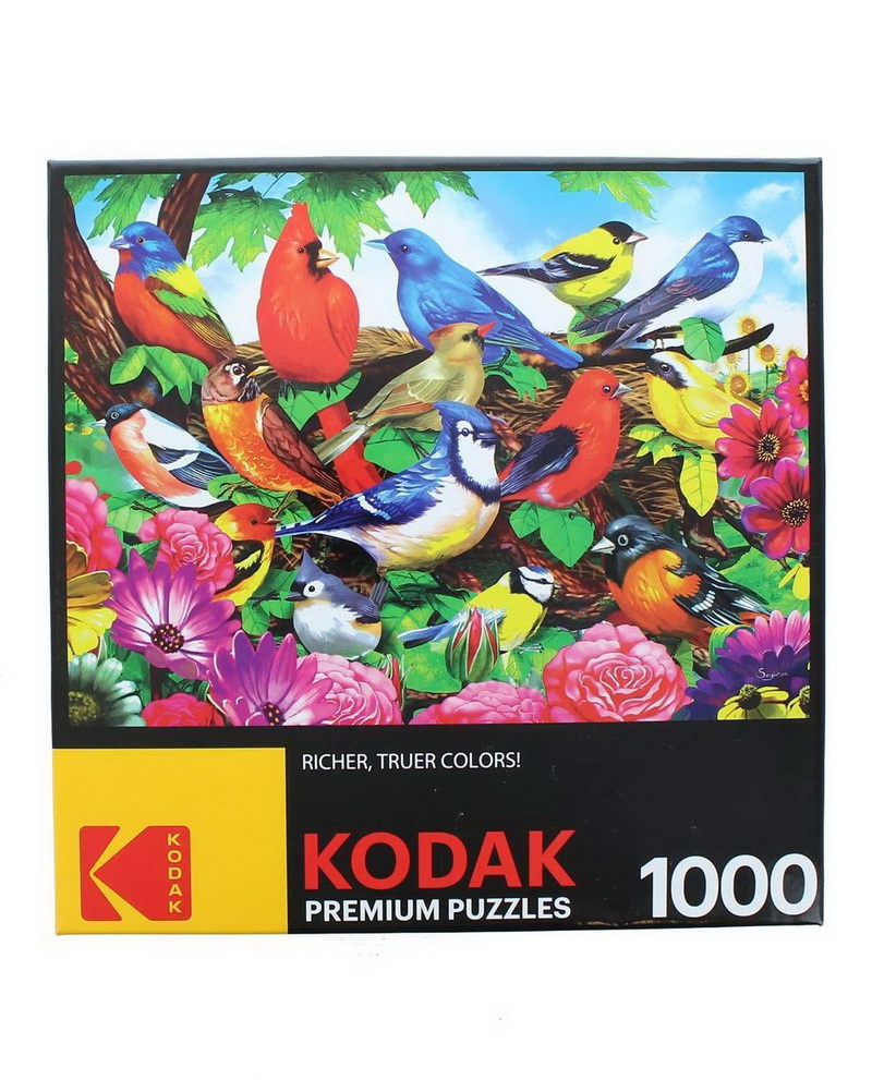 Kodak 1000 Piece Jigsaw Puzzle Friendly Birds