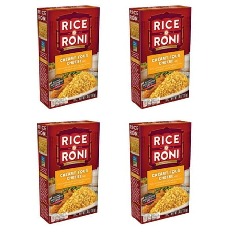 Rice-A-Roni Creamy Four Cheese 6.4 oz (Pack of 4)