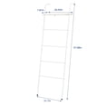 thumbnail image 2 of Toallero Blanket Ladder OYEAL Farmhouse con estante blanco, 2 of 8