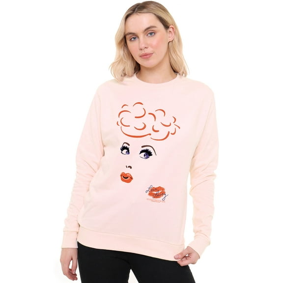I Love Lucy Eyelashes Women's Crew Sweatshirt