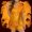 Orange, variant on Halloween Pajamas Halloween Satin Print Button Short Sleeve Pajamas for Women Set