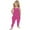 Hot Pink, variant on Zwiiyzr Toddler Girls Romper - Cute Baby Summer Clothes Outfits Spaghetti Strap Sleeveless Jumpsuits Black