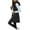 Black, variant on Hueook Puffer Vests for Women's Casual Winter Long Puffer Stand Collar Sleeveless Puffy Jackets Coat with Pockets Blue L