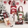 thumbnail image 5 of 3 Pack Christmas Tote Gift Bags,Reusable Christmas Candy Bag 3D Santa Claus Snowmen Reindeer Bag with Handle Portable Candy Gift Baskets Gift Wrap for Christmas Party Favors, 5 of 6