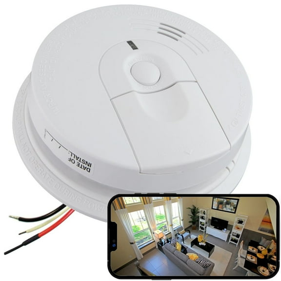 4K HD Wi-Fi Fire Alarm Camera, Ceiling Mount, 110V AC Connector (4618 Model/Video Only: No Audio)