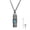 December, variant on Crystal Birthstone Embossed Cylinder Urn Necklace For Ashes Cremation -December