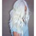 thumbnail image 5 of DOPI Women Natural White Long Curly Wig Synthetic Wavy Hair Full Front Heat Wig + white, 5 of 5