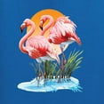 thumbnail image 2 of Wild Bobby, Flamingo Love Print, Animal Lover, Front and Back Men Graphic Tee, Royal, 3X-Large, 2 of 4