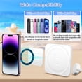 thumbnail image 7 of Magnetic Phone Holder for Bogg Bag Accessories Insert, Secure Attachment for Simply Southern & Beach Tote Bags, Compatible with iPhone & Android(Hot Pink), 7 of 7