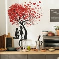 thumbnail image 5 of RXIRUCGD Heart Tree Couple Wall Art Sticker - Removable Self-Adhesive Decal for Romantic Bedroom Decor Valentine's Day Gift Idea, 5 of 6