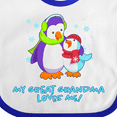 thumbnail image 4 of Inktastic My Great Grandma Loves Me Cute Penguins Boys or Girls Baby Bib, 4 of 4