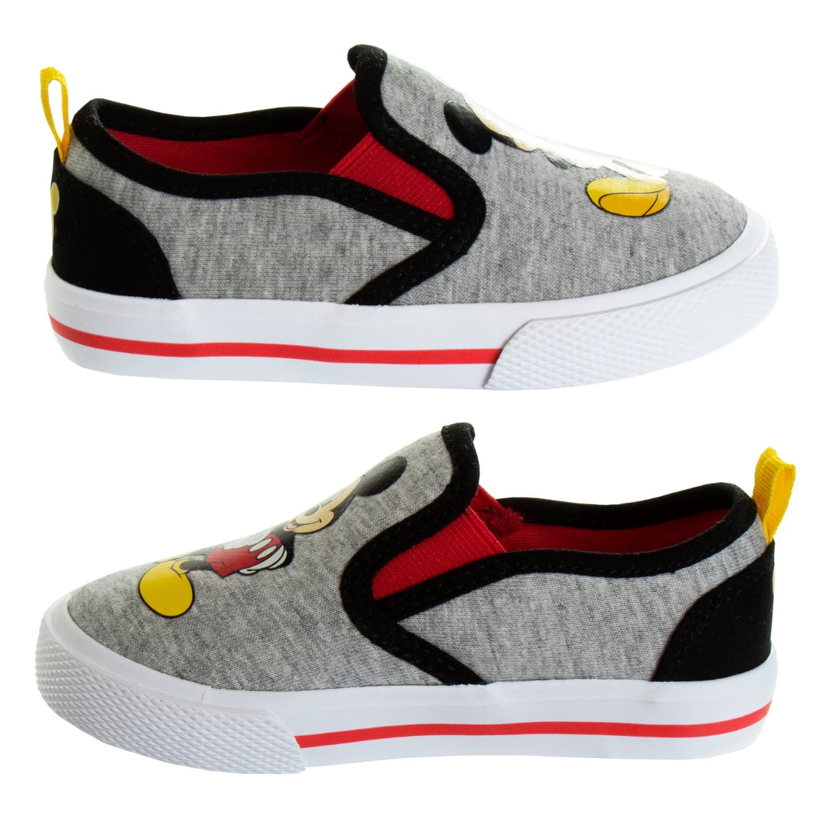 Disney Mickey Mouse Toddler Boys' Slip-on Flat Heel Canvas Sneakers