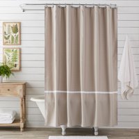 Better Homes & Gardens Abstract Ogee Polyester Fabric Shower Curtain, 72" x 72"