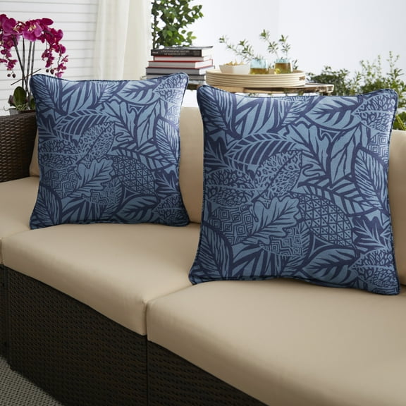Sorra Home Maven Capri Indoor/Outdoor Corded Pillow Set of Two