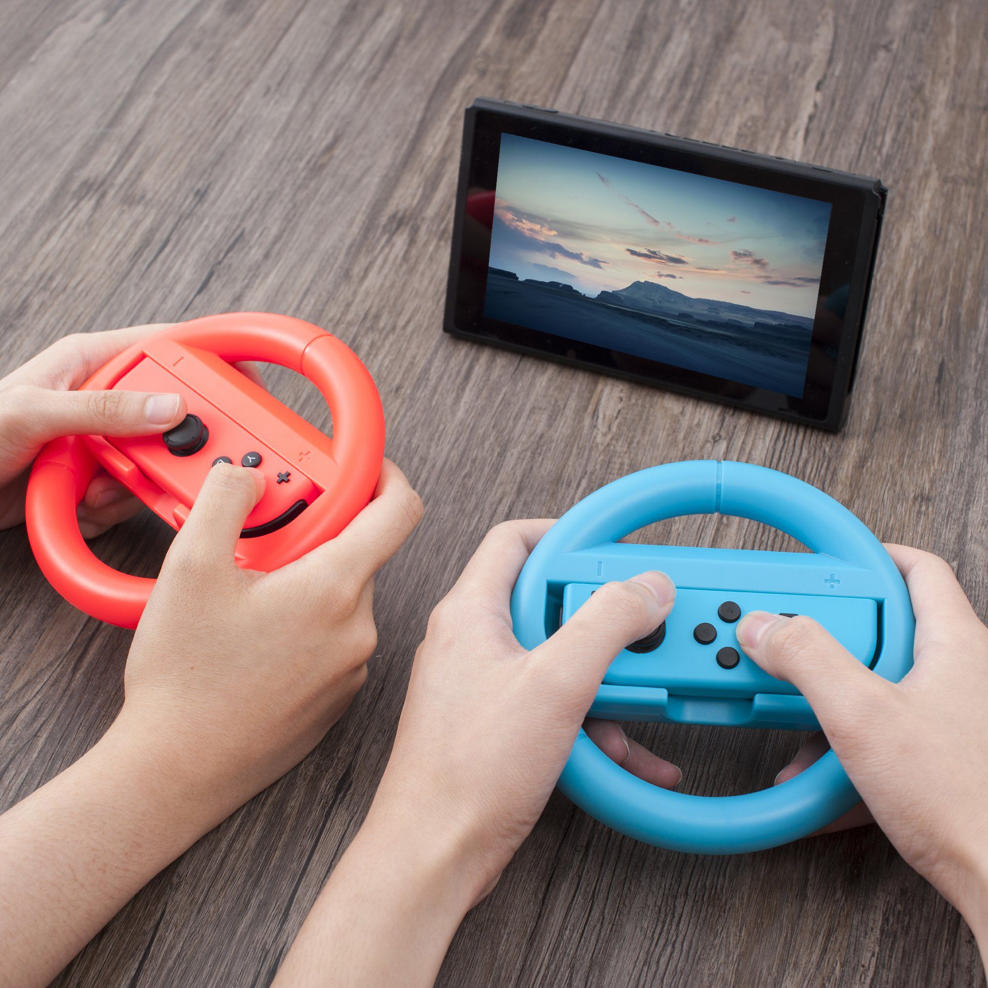 Nintendo Switch Wheel (2Pack Set) by Insten JoyCon Protective