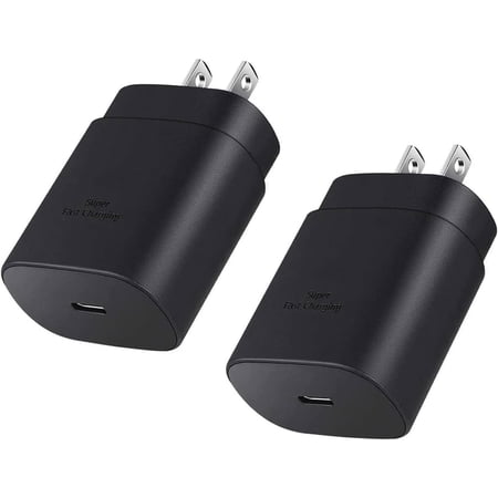 Typpkmm USB C Charger Block with 25W Usbc Super Fast Charging Black