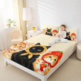 thumbnail image 2 of Manfei Fruit Kerchief Kitten Fitted Sheet Queen, Countryside Pet Bedding, Cream Beige, 3-Piece, 1 Fitted Sheet and 2 Pillowcases, 2 of 6