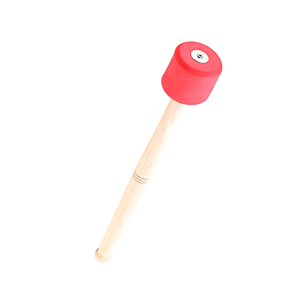 Hemoton 2-Pack Wooden Drum Mallets for Percussion Instruments, Bass Drumsticks Set with Wood Handles