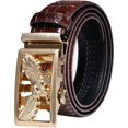 thumbnail image 4 of GHSDFBB Mens Ratchet Belt Buckle Only Slide 1 3/8 Automatic Click Belts Replacement Designer Cowhide Wedding Dress, 4 of 5