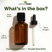 Mayans Secret Organic Neem Oil 4 fl oz for Skin and Hair Care, Cold Pressed Non-GMO Oil