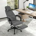 thumbnail image 2 of Gymax Reclining Home Office Chair Retractable Footrest High-Back Ergonomic Executive, 2 of 10