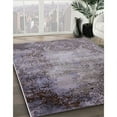 thumbnail image 2 of Ahgly Company Indoor Square Mid-Century Modern Purple Oriental Area Rugs, 6' Square, 2 of 6