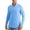 Light Blue-A#30041BB, variant on Ice Silk Men's UPF 50+ Sun Shirt Outdoor Hiking Swimming Quick Dry Long Sleeve Quarter Zip Fishing Hiking Shirt Navy S