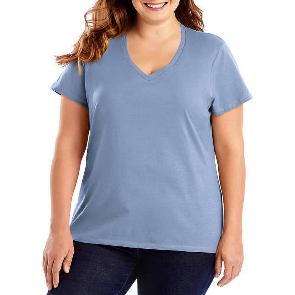 Hanes Women's NanoT VNeck TShirt