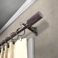 thumbnail image 2 of Ashanti 13/16" Bay Window curtain rod 20"-36", 38"-72" - Cocoa,(ABay-97-7), 2 of 4