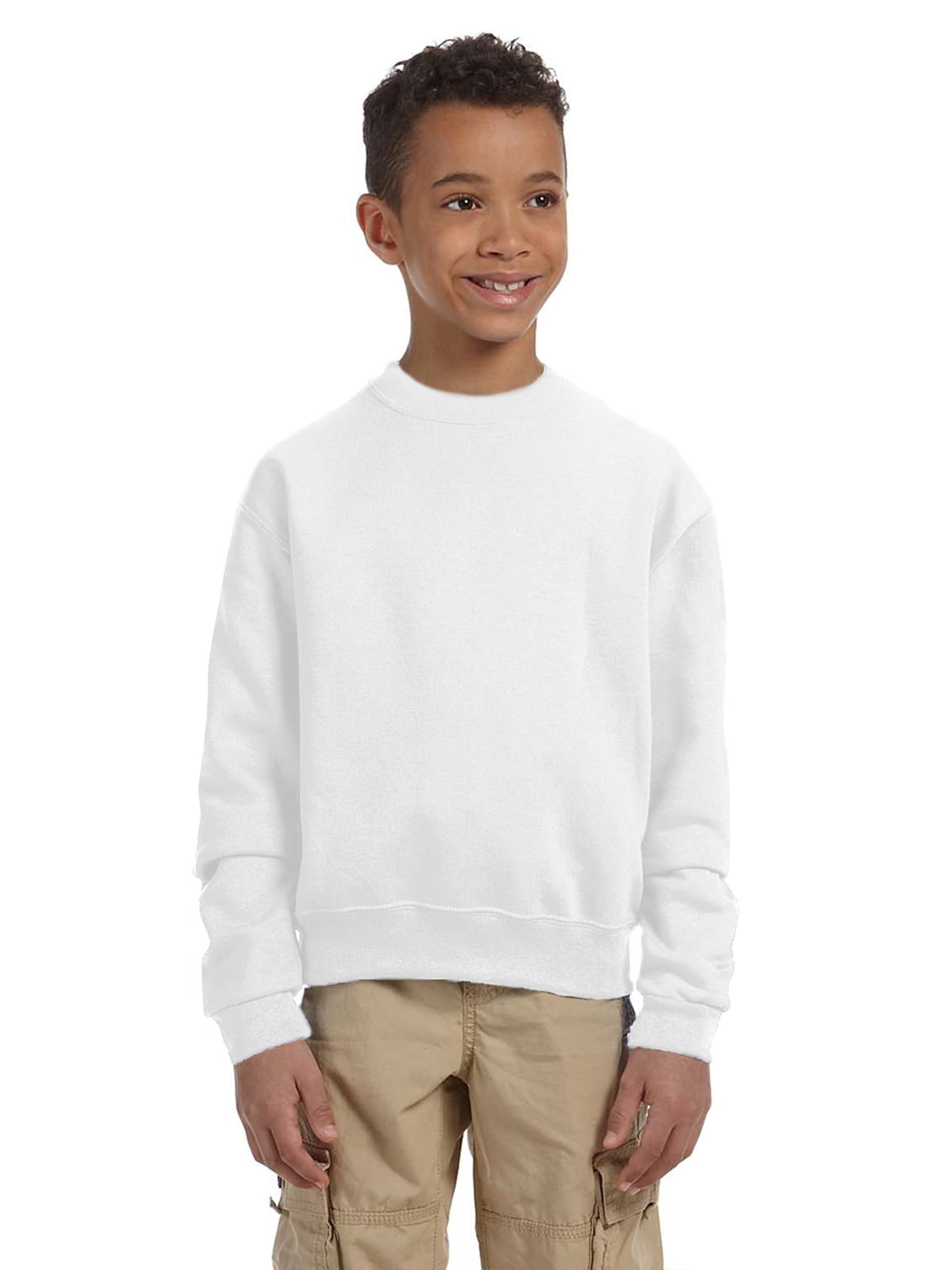 Jerzees Kids School Uniform V-Neck Jumper Pullover Childrens Soft Sweatshirt New 