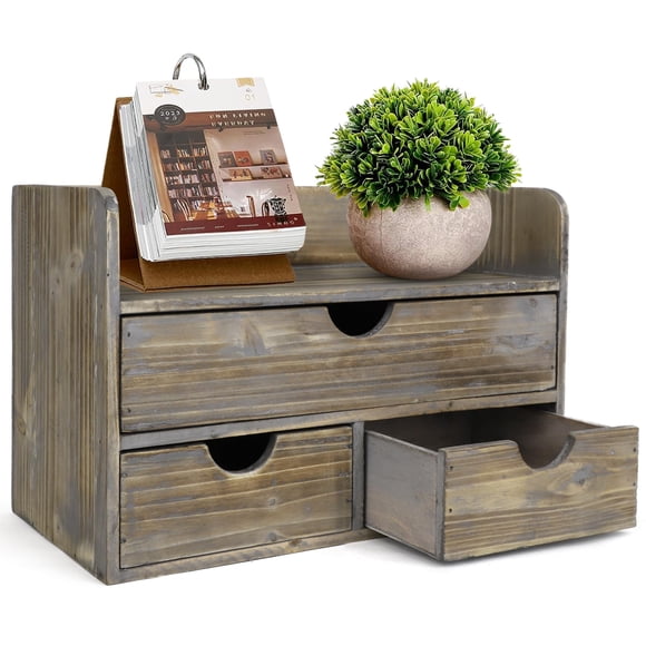 Besti Wooden Office Desk Organizer - Organizing T