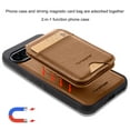 thumbnail image 2 of Allytechgroup Case for Google Pixel 9 with Detachable Cards Holder, RFID Blocking 2 In 1 Wallet Case with Kickstand Shockproof Back Cover Shell for Google Pixel 9, Brown, 2 of 7