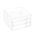thumbnail image 3 of Caja de Flores Acrílico Rose Flower Arreglo Caja de 25 agujeros, 3 of 9