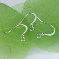 thumbnail image 4 of 2x 20 Piezas Pendientes s de Alambre para Fornituras de Pendiente Joyería de Bricolaje 15 Mm Hugo ganchos para aretes de plata, 4 of 9