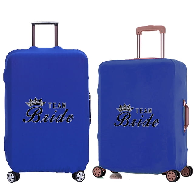 Luggage Cover Travel Suitcase Protective Cover for Trunk Case 18 '' -28 '' Foldable Light Elastic Suitcase Cover Bride Pattern 1Bride002 S