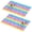 Pioneer Flower Floral-2, variant on Placemat, Pioneer Flower Floral Print Pattern Place Mats Table Mat Set Of 2, PVC Washable Placemats for Party Kitchen Dining Decoration, 18x12 Inch, Fade Resistant