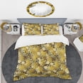 thumbnail image 2 of Designart 'Modern gold luxury pattern' Mid-Century Modern Duvet Cover Set, 2 of 4
