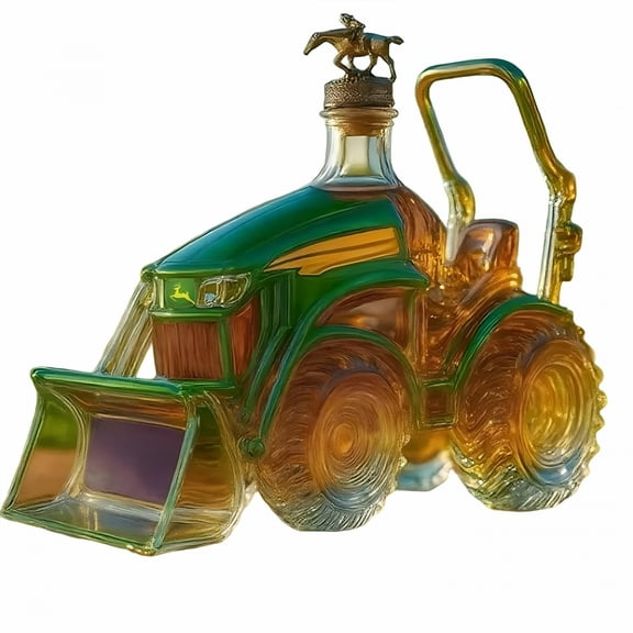 ACDANC Tractor Whisky Bottle,Whisky Decanter Bottle - Artistic Statue,Classic Car Whisky Bottle,Interesting Home Bar Decoration,Tractor Whisky Decanter,Gift for Tractor Driver Men (C)